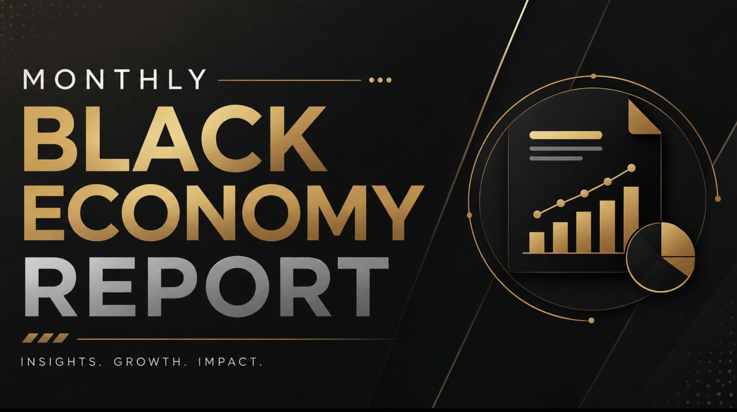 Economic data charts and community gathering