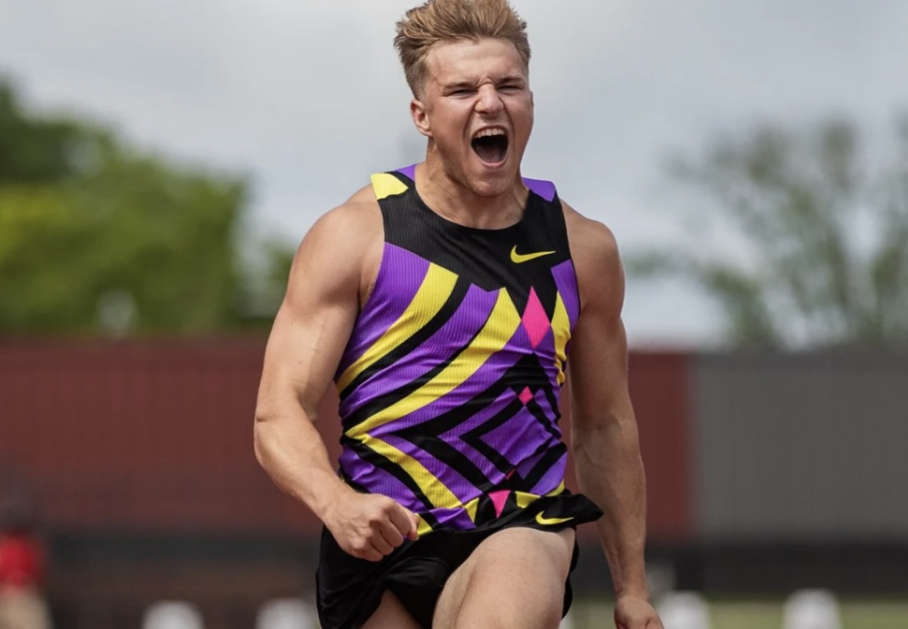 Sam Blaskowski sprinting