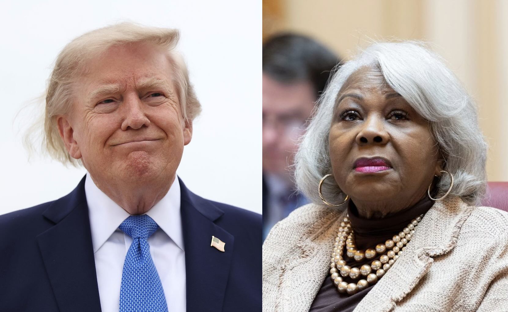 Senator L. Louise Lucas and Donald Trump